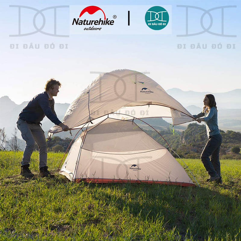 Lều cắm trại 2 người siêu nhẹ Naturehike Cloud up 2 chính hãng NH17T001-T