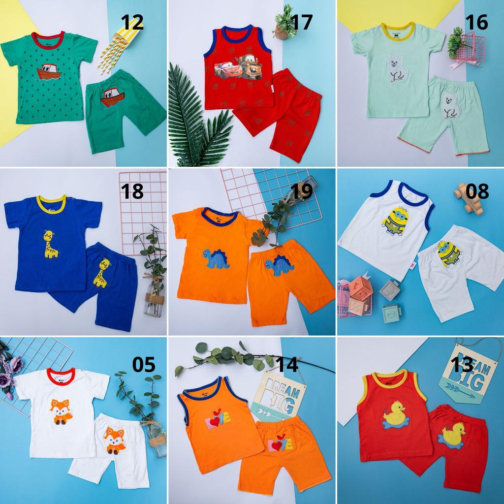 Bộ cotton thêu thú Dobi