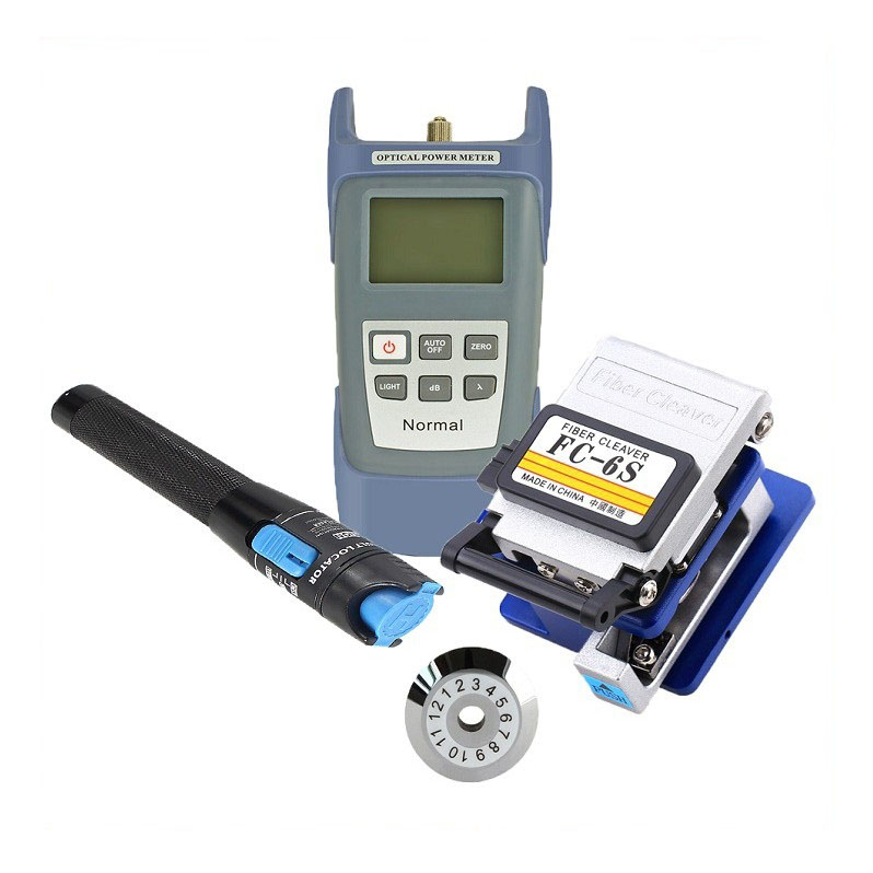 COMBO: Máy Đo Công Suất Quang Normal + Dao Cắt Quang FC-6S + Bút Soi Quang 5KM Tặng Sản Phẩm Lưỡi Dao Cắt Quang