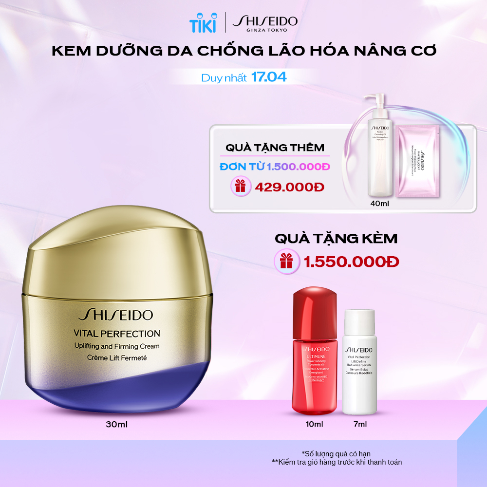 Kem dưỡng da Shiseido Vital-Perfection Uplifting and Firming Cream 30ml