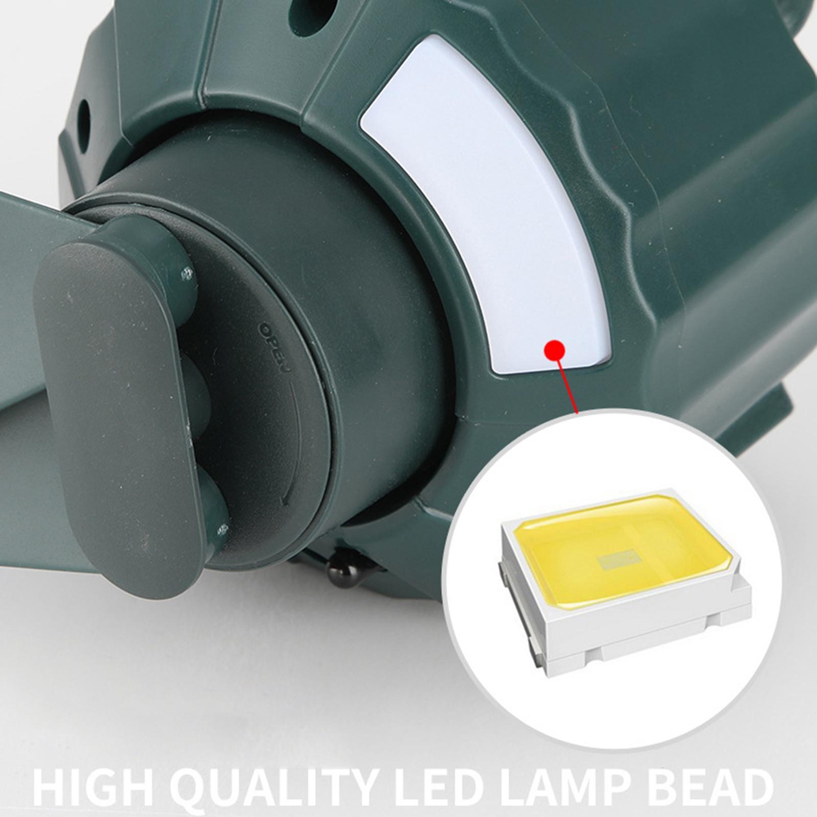 Portable Camping Fan with LED Lantern Folding with Hanging Hook with Remote