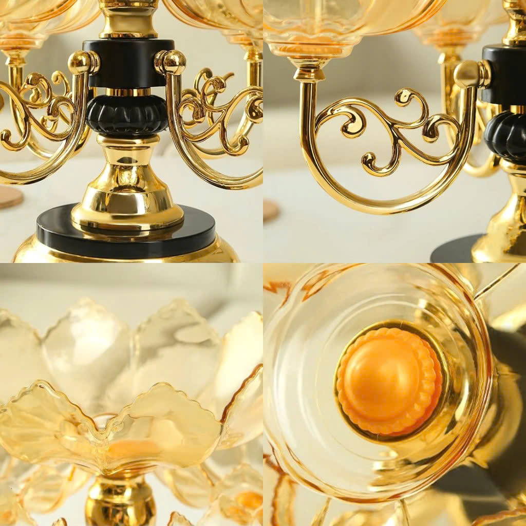 Khay Mứt Tết Pha Lê Trong Suốt, Xoay 360 Độ Cao Cấp Phong Cách Châu Âu Trang Trí Ngày Tết - Hộp Đựng Bánh Kẹo - Hàng Loại 1 - Chính Hãng MINIIN