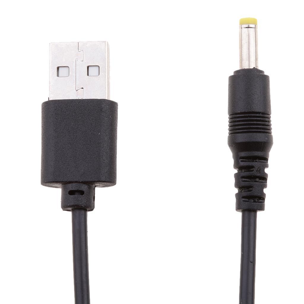 2pcs USB To DC DC Barrel Jack Power Cable Adapter Wire Connector 4.0x1.7mm