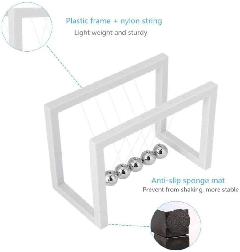 Bóng cân bằng nôi Newton cổ điển Con lắc bóng cân bằng acrylic kim loại