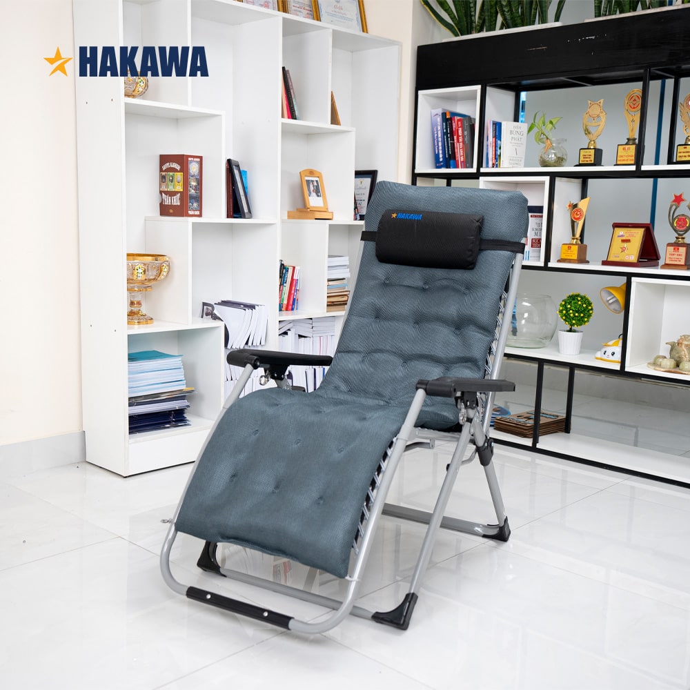 Ghế xếp thư giãn hạng sang HAKAWA - HK-G21P New - - Bảo hành chính hãng 2 năm - Hàng nhập khẩu