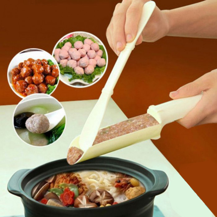 Khuôn chia thịt viên, cá viên bằng nhựa siêu nhanh tiện dụng - Dụng cụ làm thịt viên, cá viên nhỏ gọn cho gia đình
