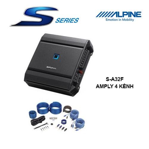 S-A32F Amply ô tô 4 kênh chính hãng Alpine