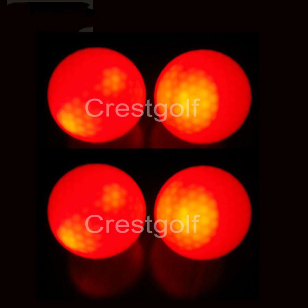 CRESTGOLF 3 Cái/gói Bóng Chơi Golf Có Đèn Led Cho Huấn Luyện Ban Đêm Bóng Tập Đánh Golf Cao Cấp Với 6 Màu Color: 3pcs style 2