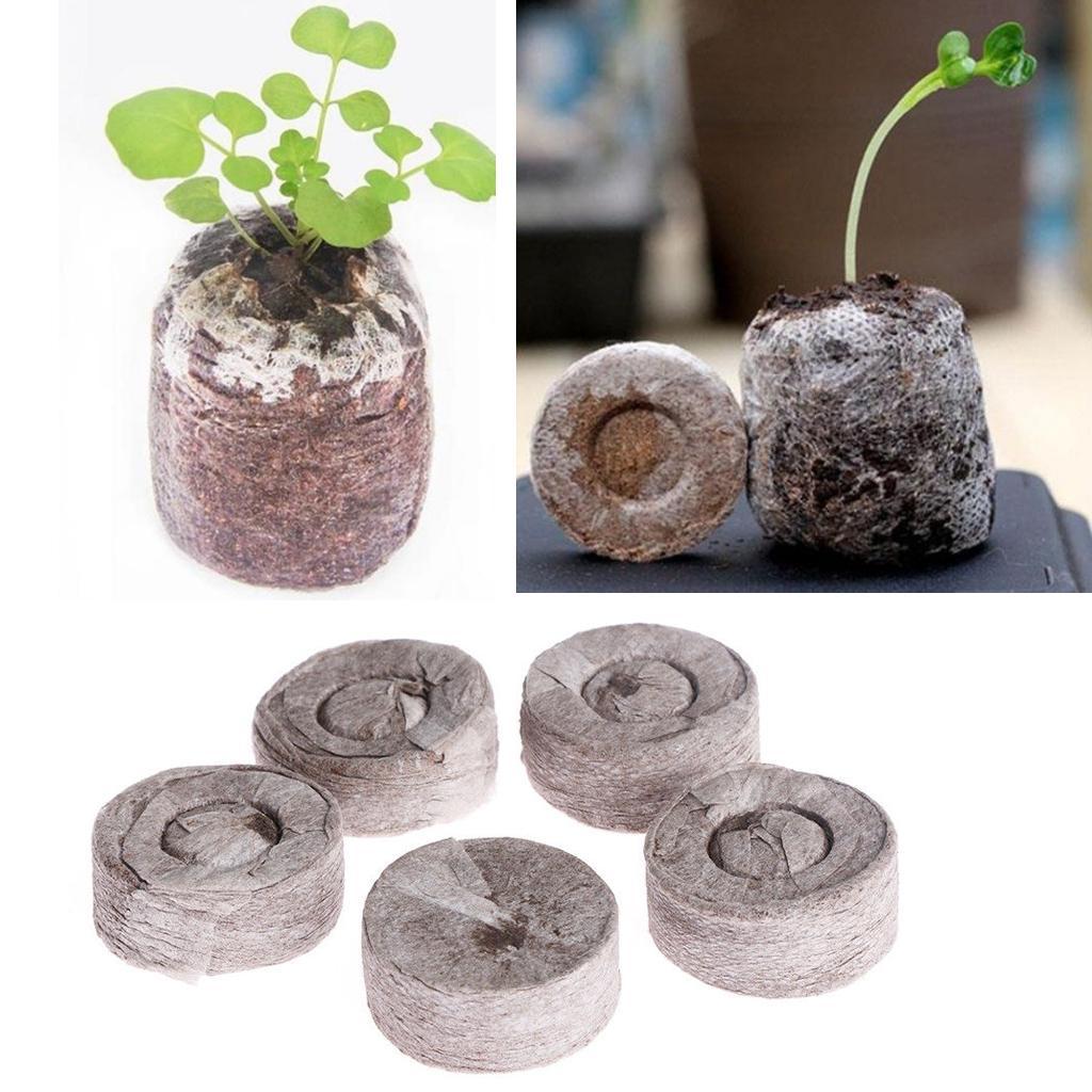 80pcs Starting Seedling Soil Block Starter Peat Blocks