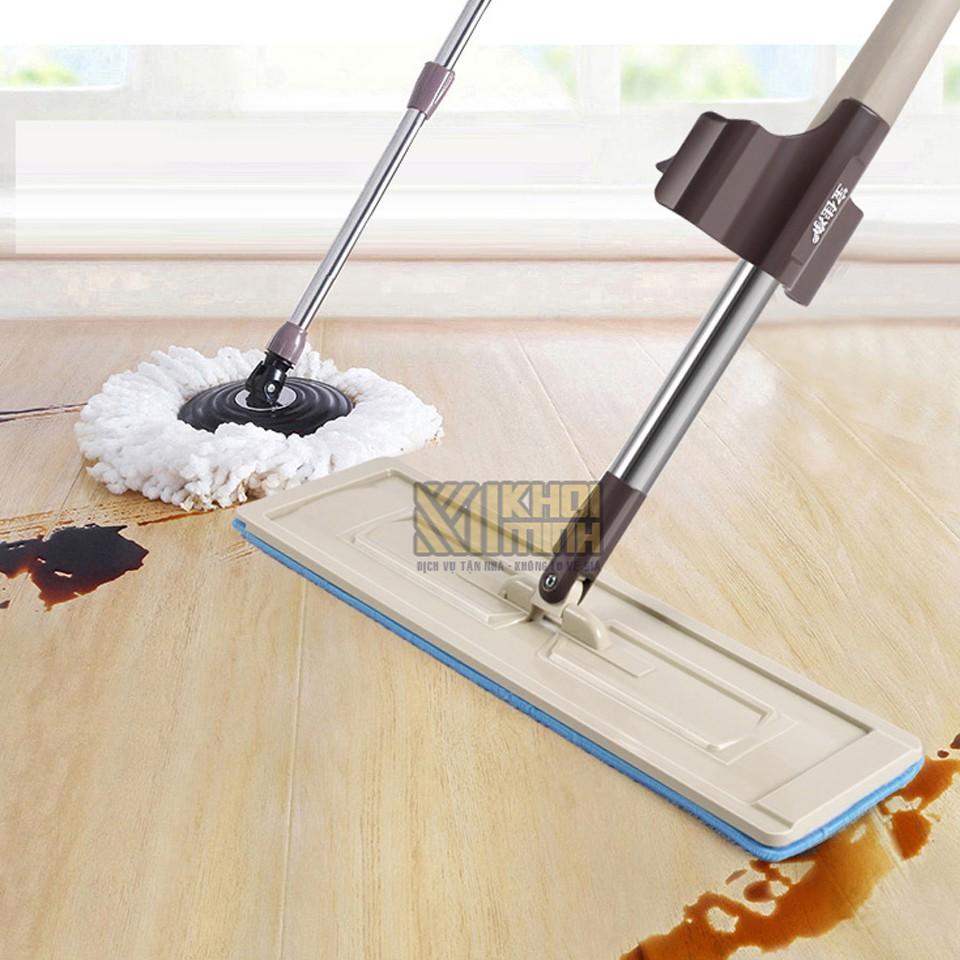 Cây lau nhà tự vắt 360 độ kèm thùng