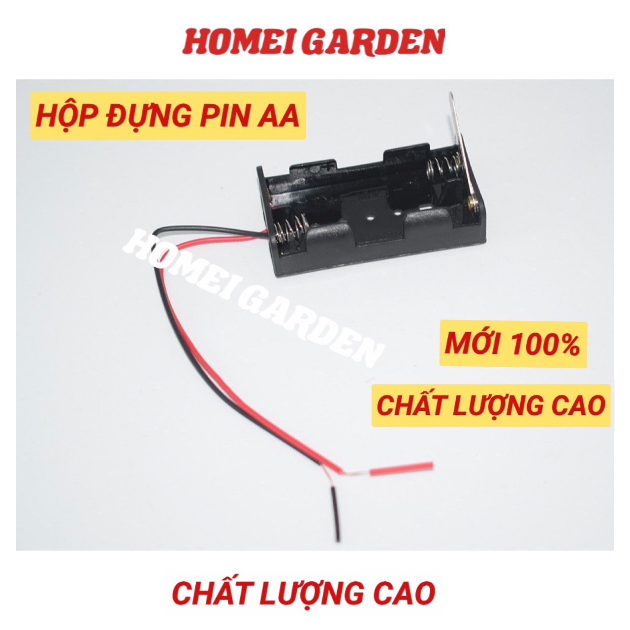 Đế 2 pin AA hộp đựng pin tiểu hàng chất lượng cao - HM0019