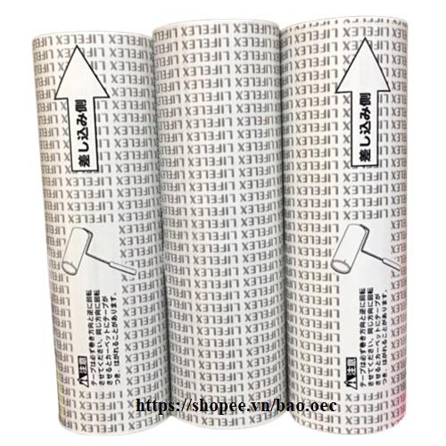 Bộ cây lăn bụi quần áo Nhật Bản và túi 3 lõi thay thế 16cm x 90 lớp