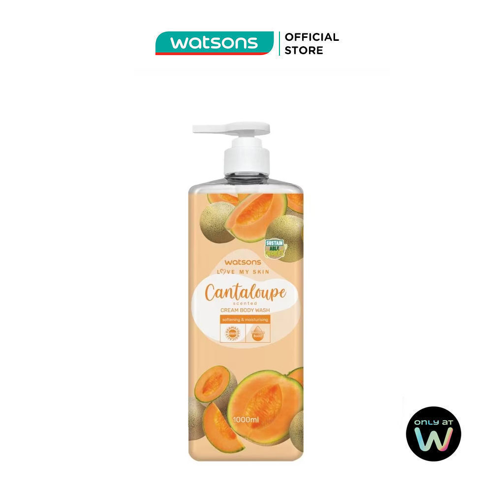 Kem Tắm Watsons Love My Skin Cantaloupe Scented Cream Body Wash 700ml/1000ml