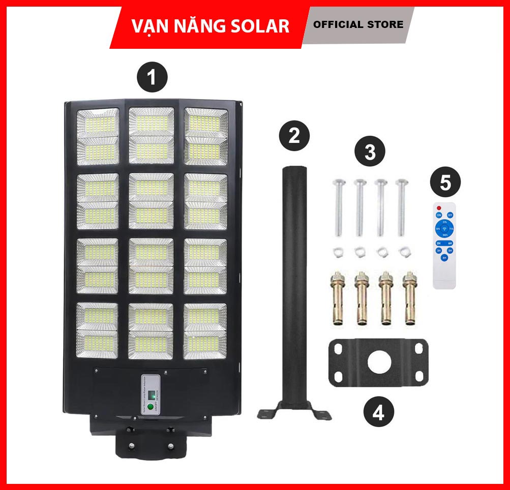 Đèn Đường Năng Lượng Mặt Trời Liền Thể VẠN NĂNG SOLAR 600W
