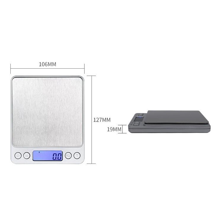 Cân Tiểu Ly Điện Tử Platform 0.1g- 500g, 0.1g- 1Kg và 0.1 - 3kg