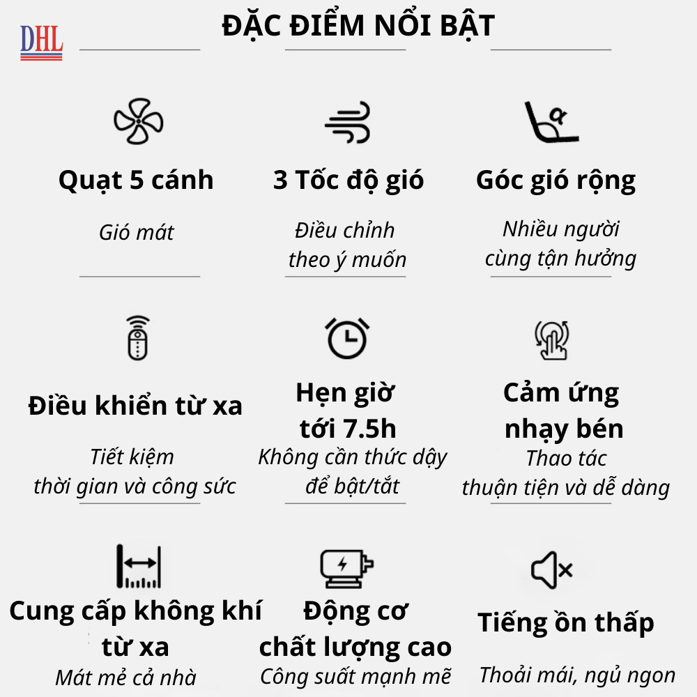 Quạt treo tường Mitomo FTT-60HE hàng chính hãng