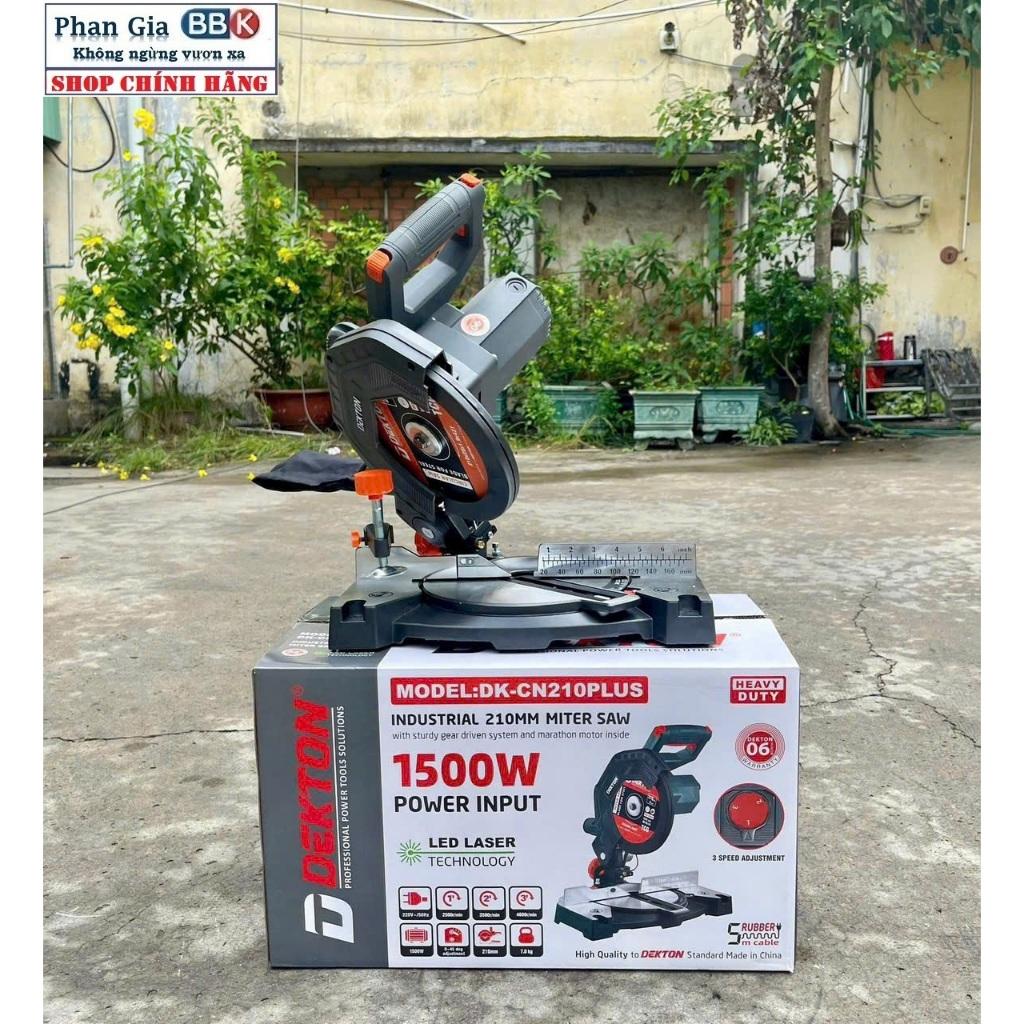 (chính hãƞg) Máy cắt nhôm DEKTON 210mm (DK-CN210PLUS) -Công suất 1500W- Bảo hành chính hãƞg