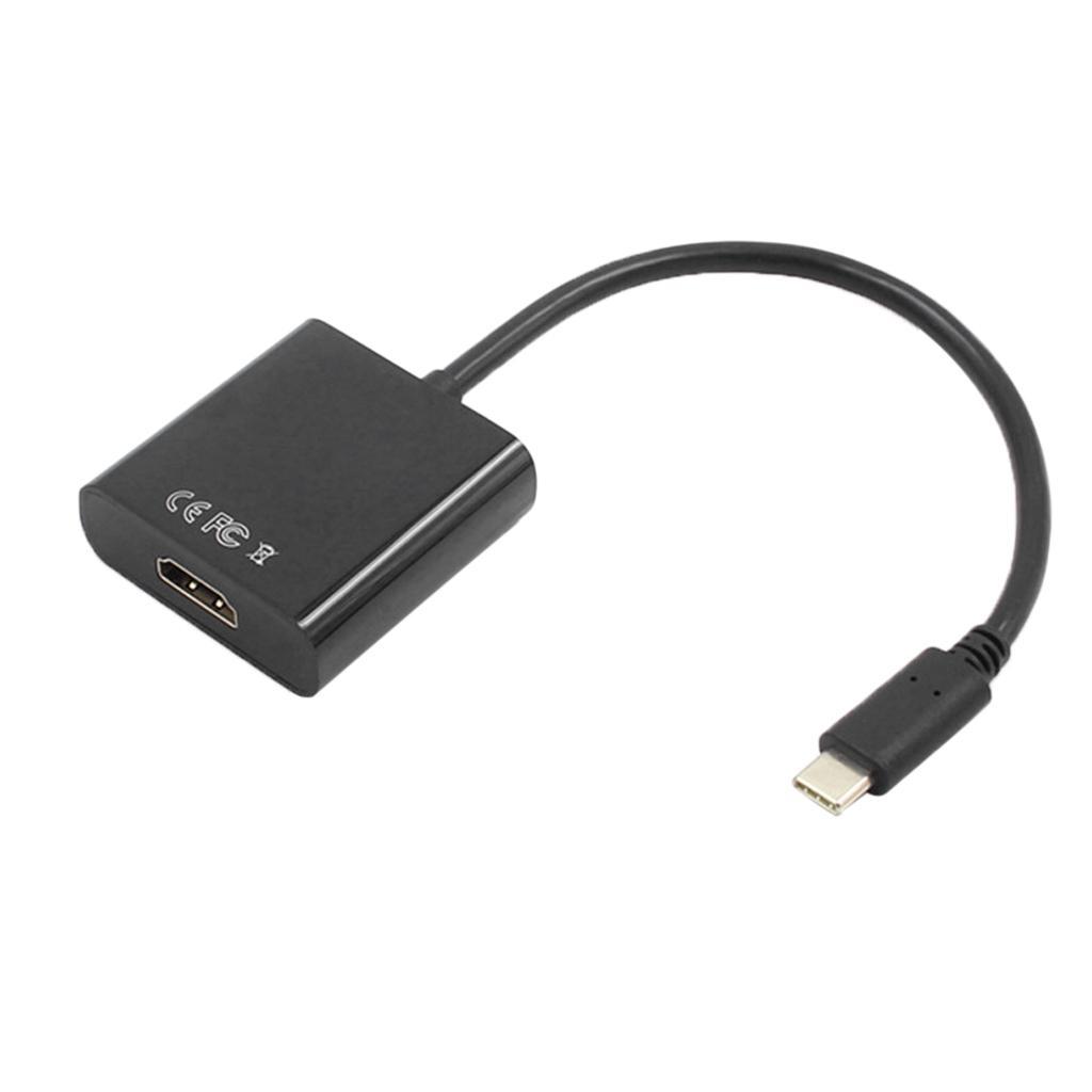 USB C USB 3.1 Type-C to HDMI 1080P Adapter Cable for Macbook, Chrombook Black