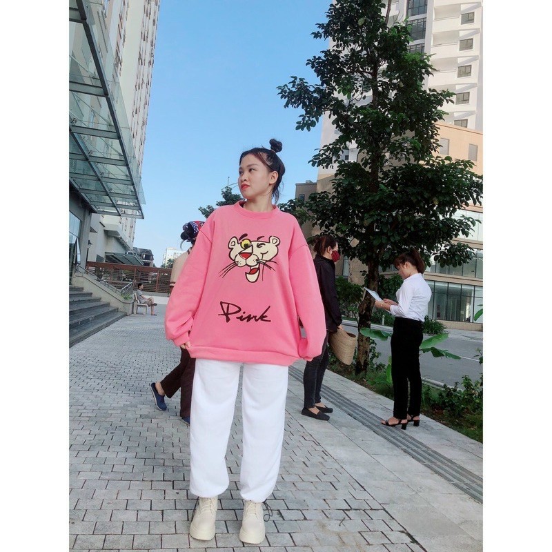 áo hoodie nữ nam unisex, ao hoodie đôi [ HỔ PINK ], áo nỉ hoodie, áo sweater nỉ cổ tròn hổ pink - áo form thụng freesiz unisex, áo sweater nỉ ngoại in hổ from chuẩn, Áo Sweater nữ in HỔ PINK Oenpe siêu cute, form áo rộng chất vải nỉ ngoại dày dặn ấm áp