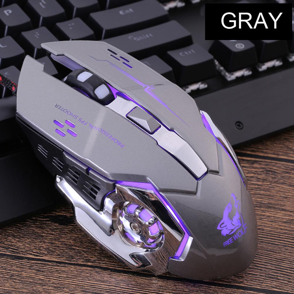 Đèn LED Di Động Nhiều Màu Sắc Máy Tính Chơi Game Chuyên Nghiệp Cực Chính Xác Cho Dota 2 Cho LOL Game Thủ 2400 DPI USB chuột Có Dây