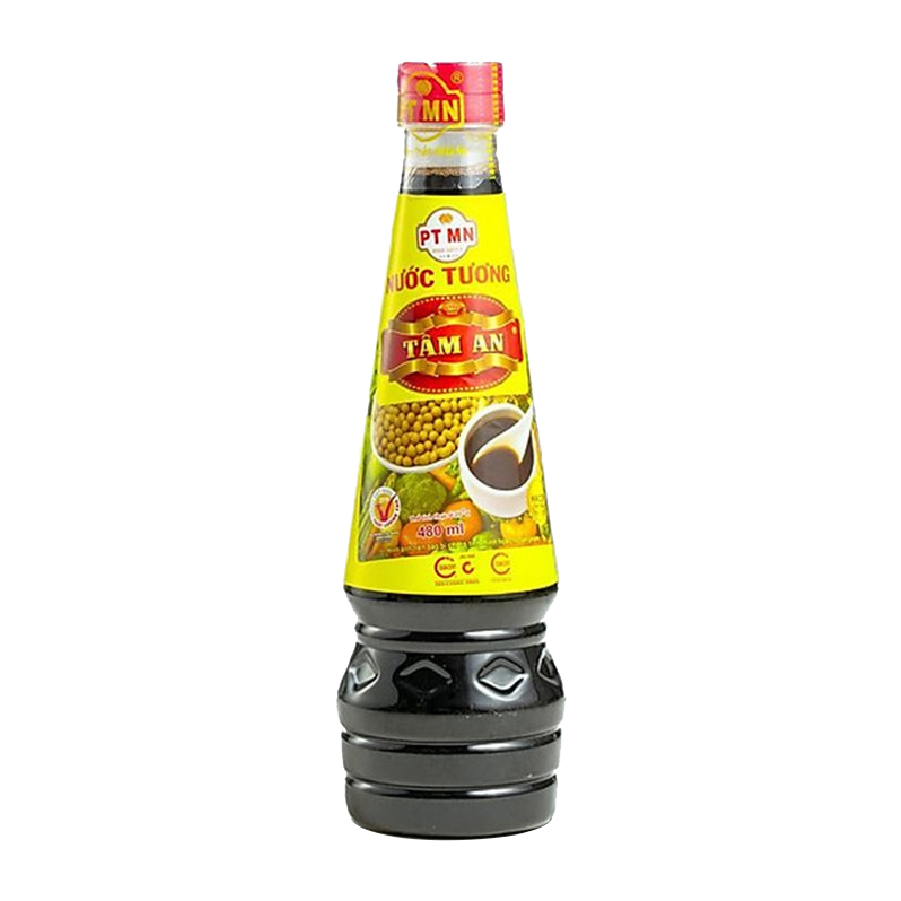 Nước tương Tâm An 480ml PE - Hàng chính hãng