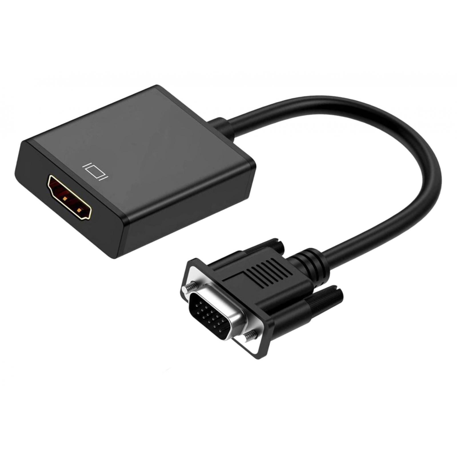 HDMI to VGA Adapter, HD Female to Male 1920 x 1080P for PC Laptop Projector for Xbox for Chromebook