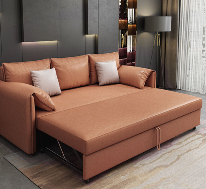 Sofa giường đa năng hộc kéo tay gối cao cấp HGK-21 ngăn chứa đồ tiện dụng Tundo KT 1m8