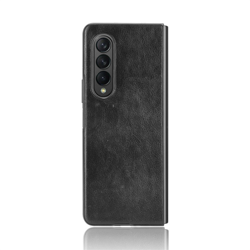 Ốp Lưng Da Kai Learther Cover Dành Cho Samsung Galaxy Z Fold 4 - Hàng Chính Hãng - Đen