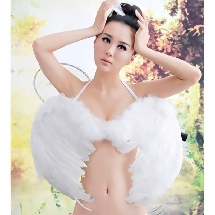 Đôi CÁNH THIÊN THẦN KÍCH THƯỚC 80*60cm màu trắng COSPLAY xinh xắn