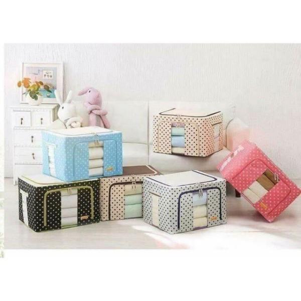 Túi đựng quần áo,hộp đựng đồ, chất liệu vải khung thép chịu lực loại lớn đa năng chống ẩm mốc