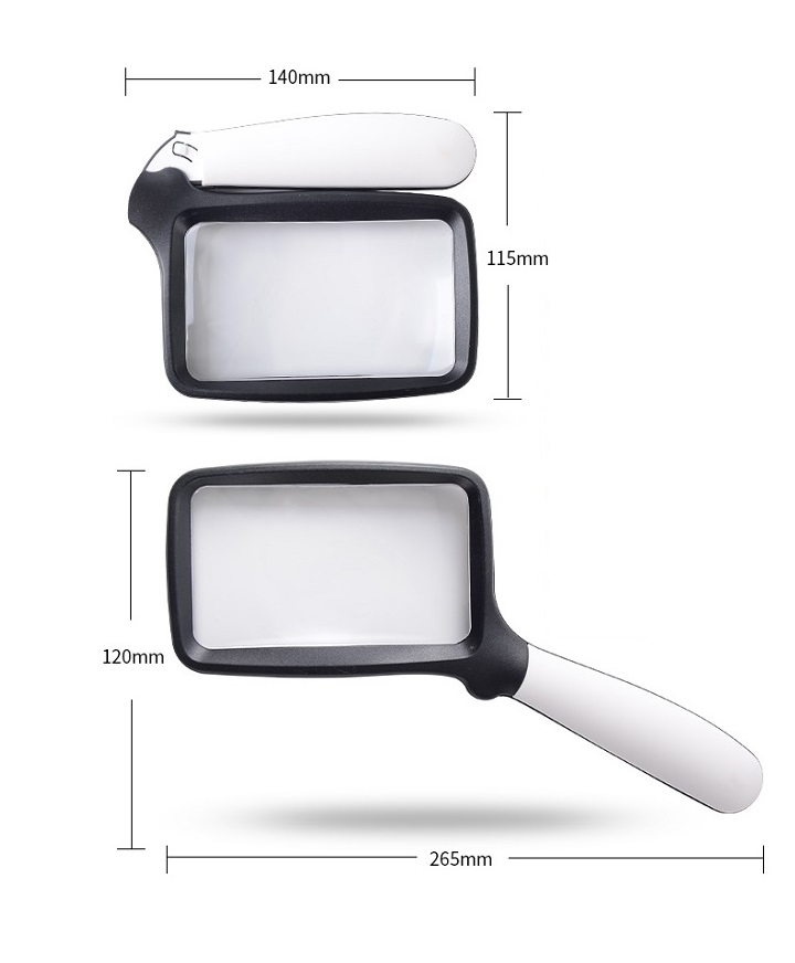 Kính lúp 2X cầm tay có đèn K10863