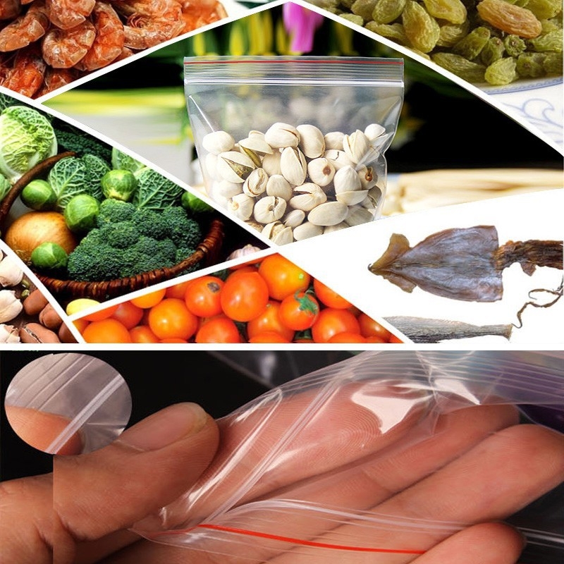100 túi nhựa Zip lock trong suốt - 7*10