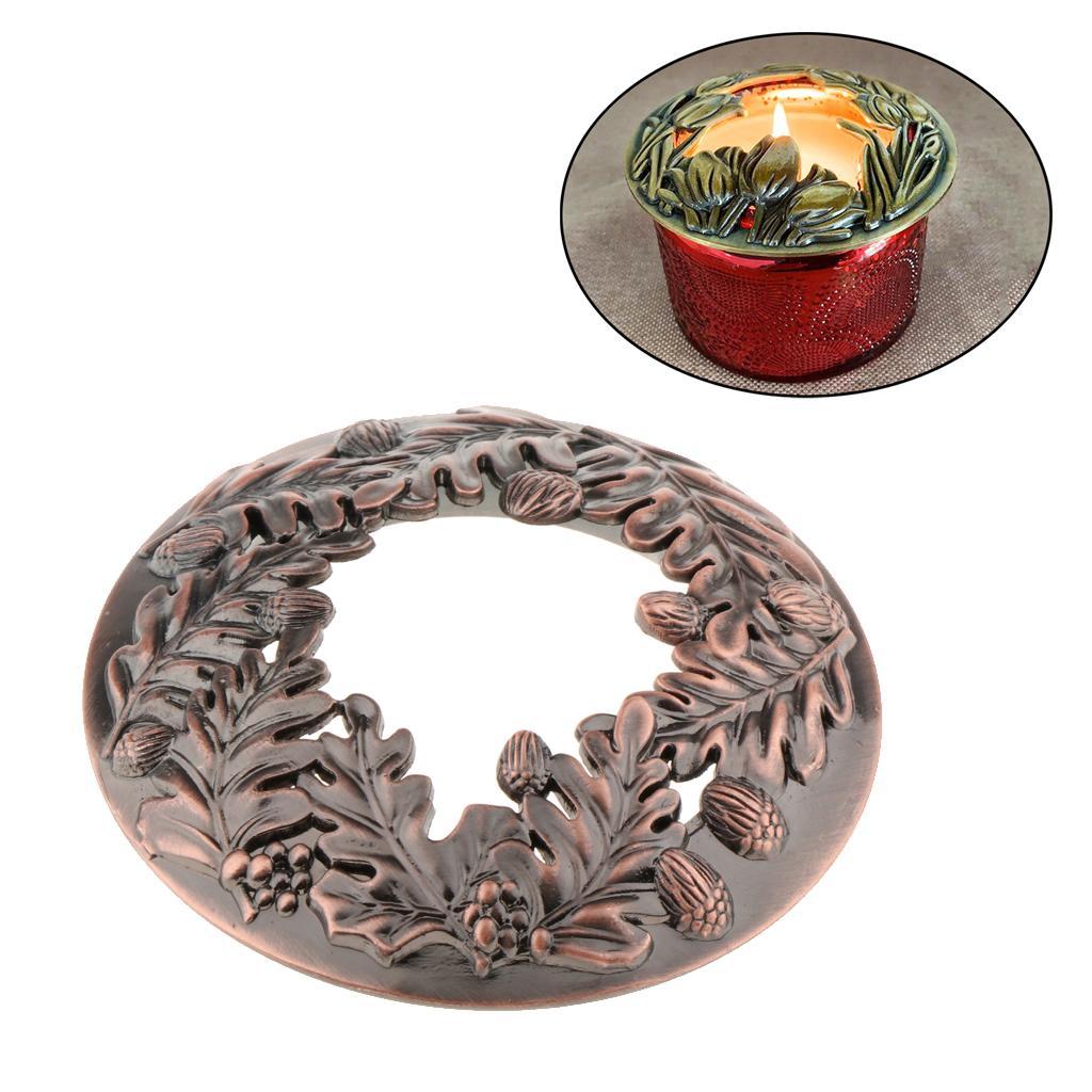 Hollowed Leaf  Jar Candle   Accessories  Bronze