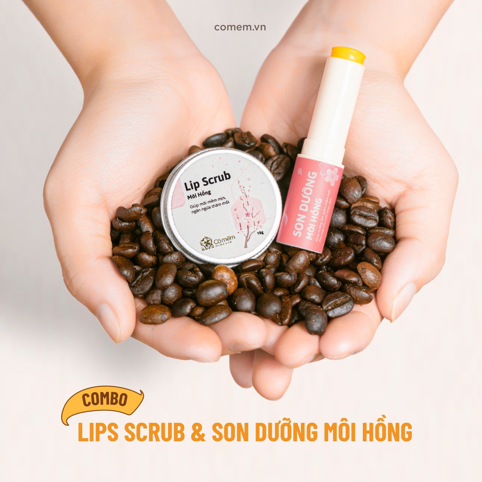 Tẩy da chết môi Lip Scrub Môi Hồng Giảm Thâm Dưỡng Ẩm Cho Môi Cỏ Mềm 18g