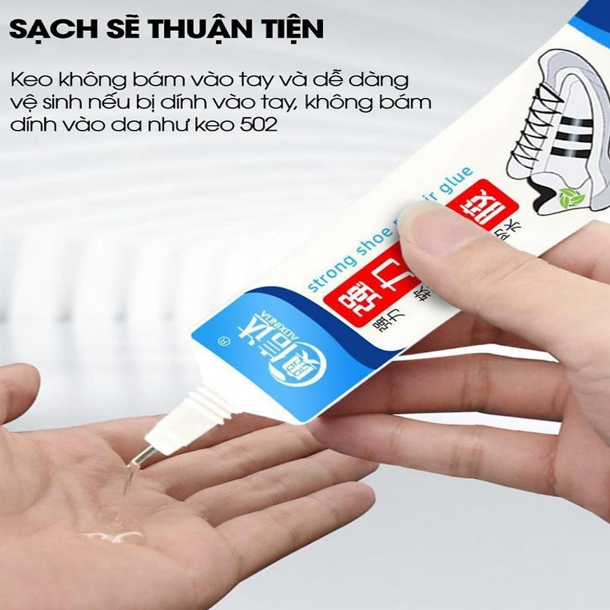 Keo Dán Giày Thể Thao Siêu Dính Trong Suốt 60ml Dạng Gel Hàng Nội Địa Trung Keo Đa Năng, Không Tổn Thương Da