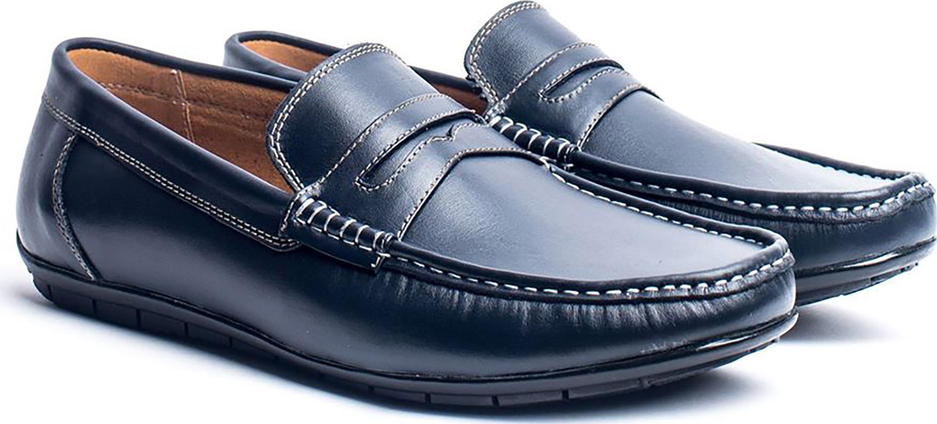 Giày Lười Nam Da Bò Thật Nguyên Tấm Cao Cấp Loafer TFHN153 - (Tặng Vớ/Lót Giày)