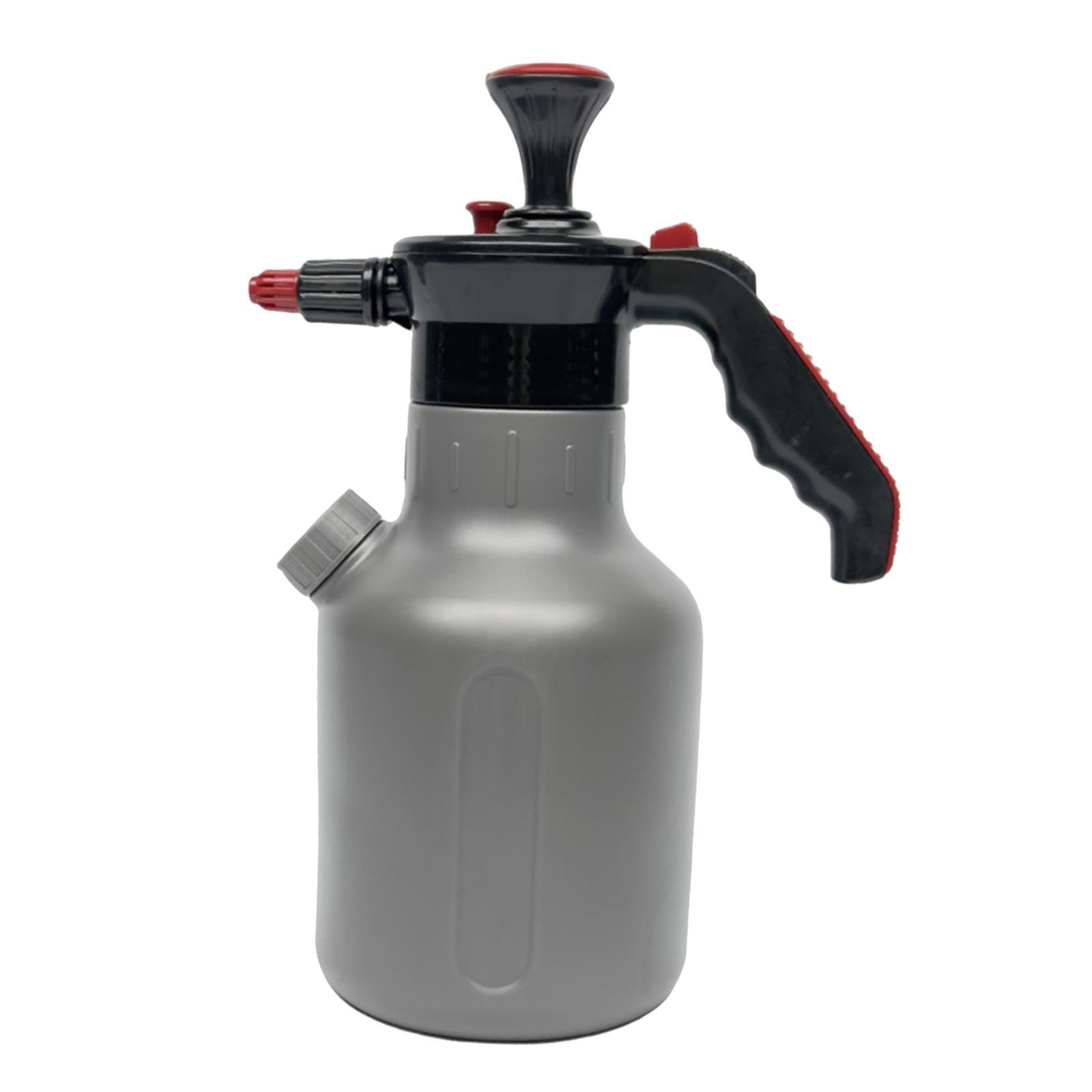 Spray Kettle Manual Foaming Sprayer 1.8L Hand Pressurized Manual Two Nozzles Pressure Foam Sprayer Car Wash Pump for Home Cleaning