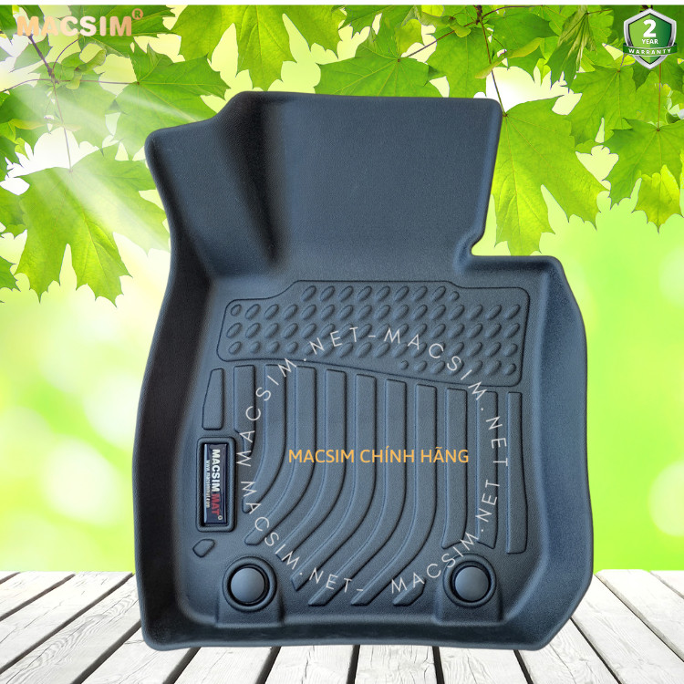Hàng loại II Thảm lót sàn xe ô tô Mazda CX3  Nhãn hiệu Macsim chất liệu nhựa TPE cao cấp màu đen