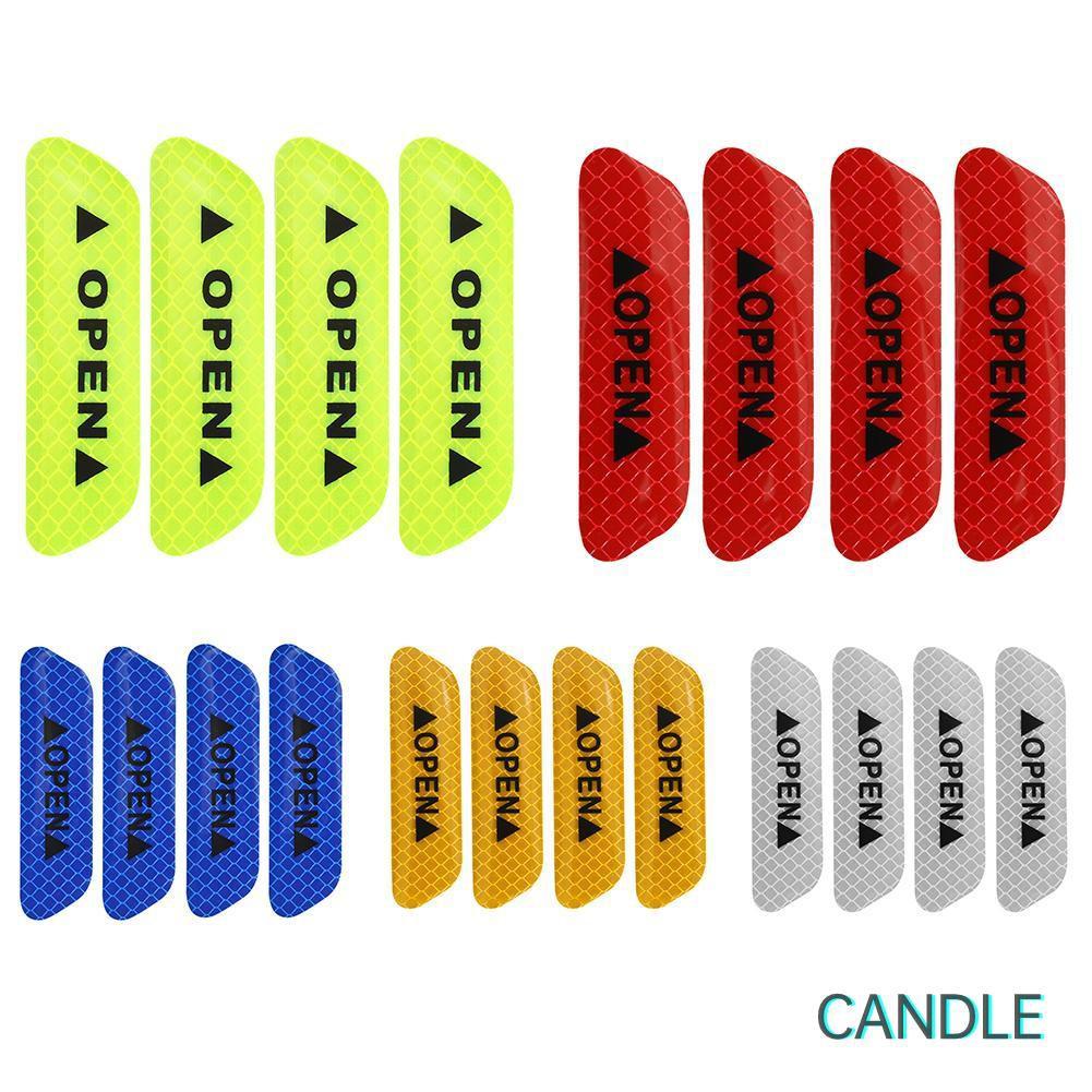 Set 4 Sticker Phản Quang Dán Trang Trí Xe Ô Tô