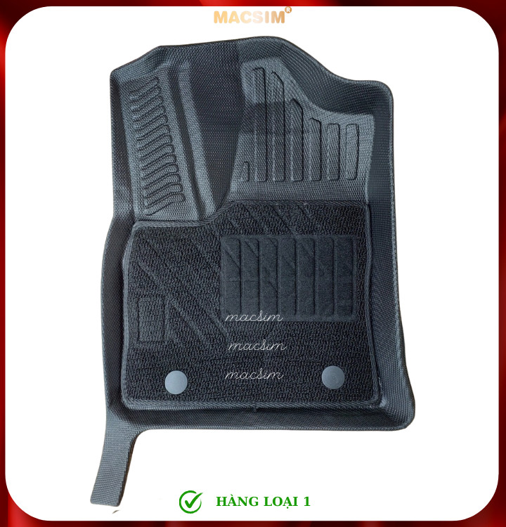 Thảm lót sàn ô tô 2 lớp cao cấp dành cho xe Land cruiser LC300 2022-2024+ nhãn hiệu Macsim chất liệu TPE màu đen