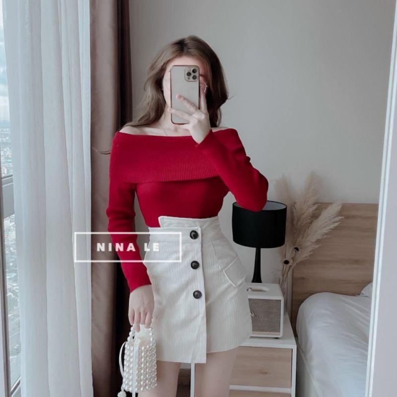 SET ÁO GÂN BẸT VAI CHÂN VÁY