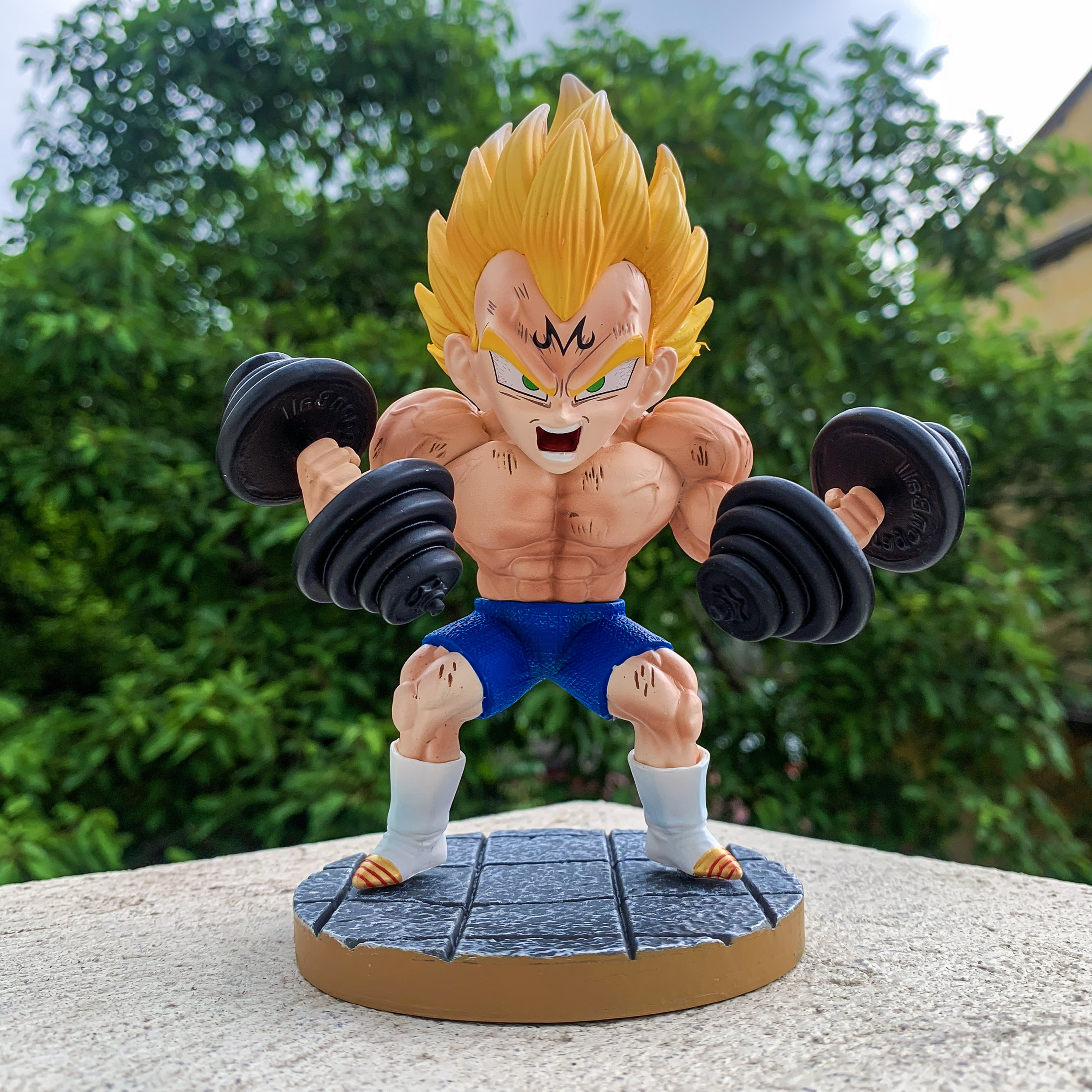 Mô hình chibi vegeta tập tạ hàng đẹp siêu hot