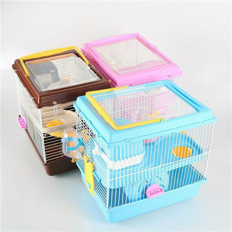 Lồng hình ếch nắp mika nuôi hamster