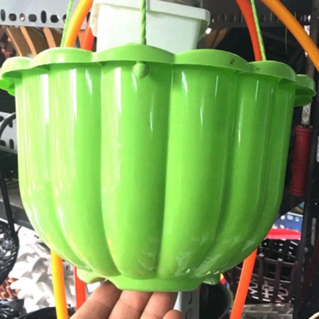 Combo 5 Bộ Chậu Nhựa Bí Treo + Tặng móc treo kèm theo