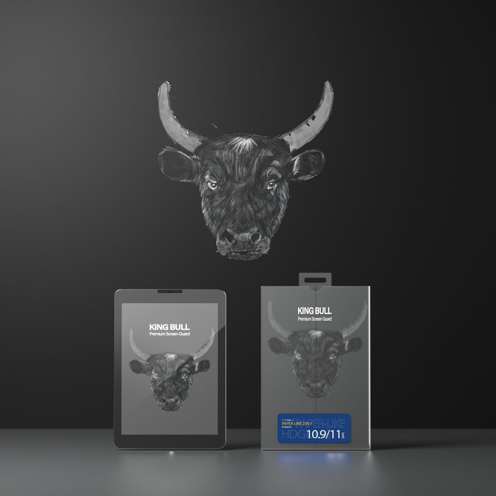 Miếng Dán Cường Lực Paper-Like 2in1 Dành Cho iPad MIPOW KINGBULL PREMIUM HD - Hàng Chính Hãng