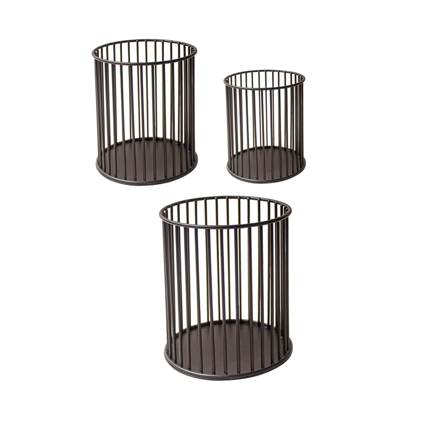 Decorative Candles Holder, Iron Wire Candlestick Holder, Pen Organizer Box Rustic Metal Tealight Candle Holder, for Desktop