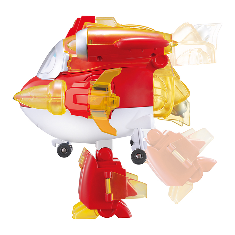 Đồ Chơi SUPERWINGS Robot Biến Hình Siêu Vệ Binh Jett Tia Chớp Có Đèn Và Âm Thanh YW760921