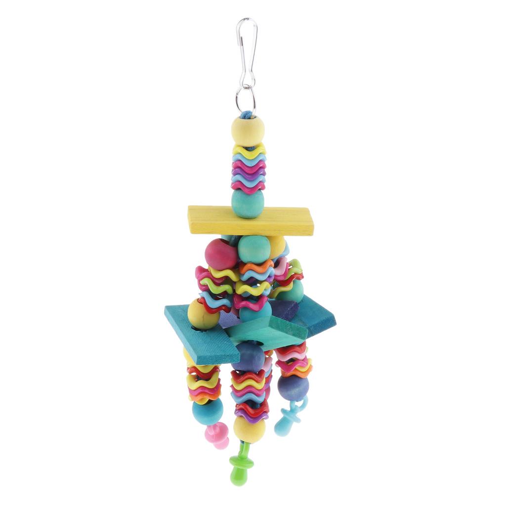 Parrot Chew Toy Cage Hanging Swing Rope Parakeet Cockatoo Budgie Macaws