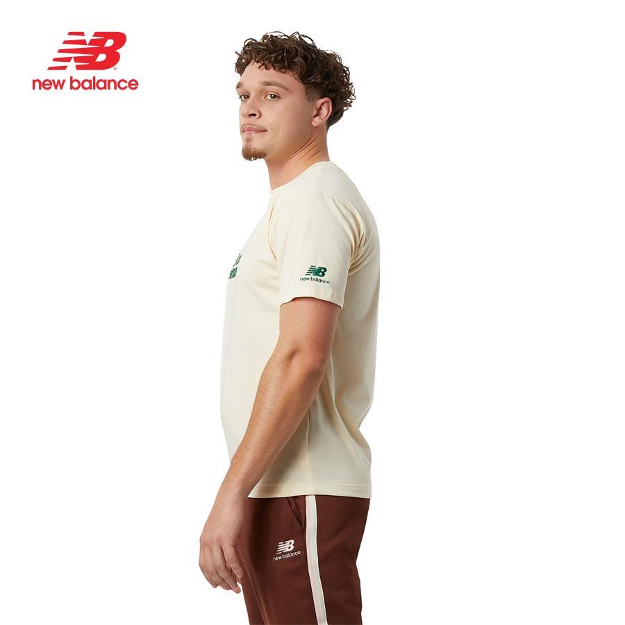 Áo thun thời trang nam New Balance APP LIFESTYLE T-SHIRT M MACADAMI - AMT23561MCU (form châu á