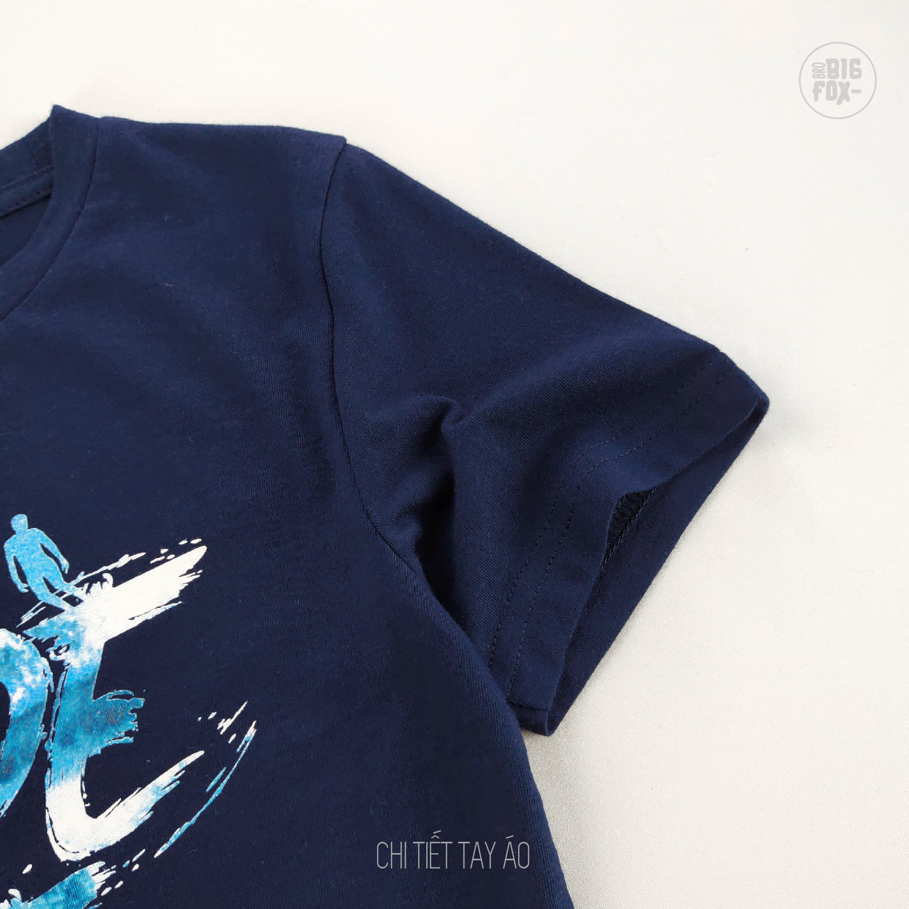 Áo Thun Bé Trai Size Đại Bigfox, Áo Phông Trẻ Em Mùa Hè, In Ride The Wave 7-11, Chất Cotton Xuất Khẩu